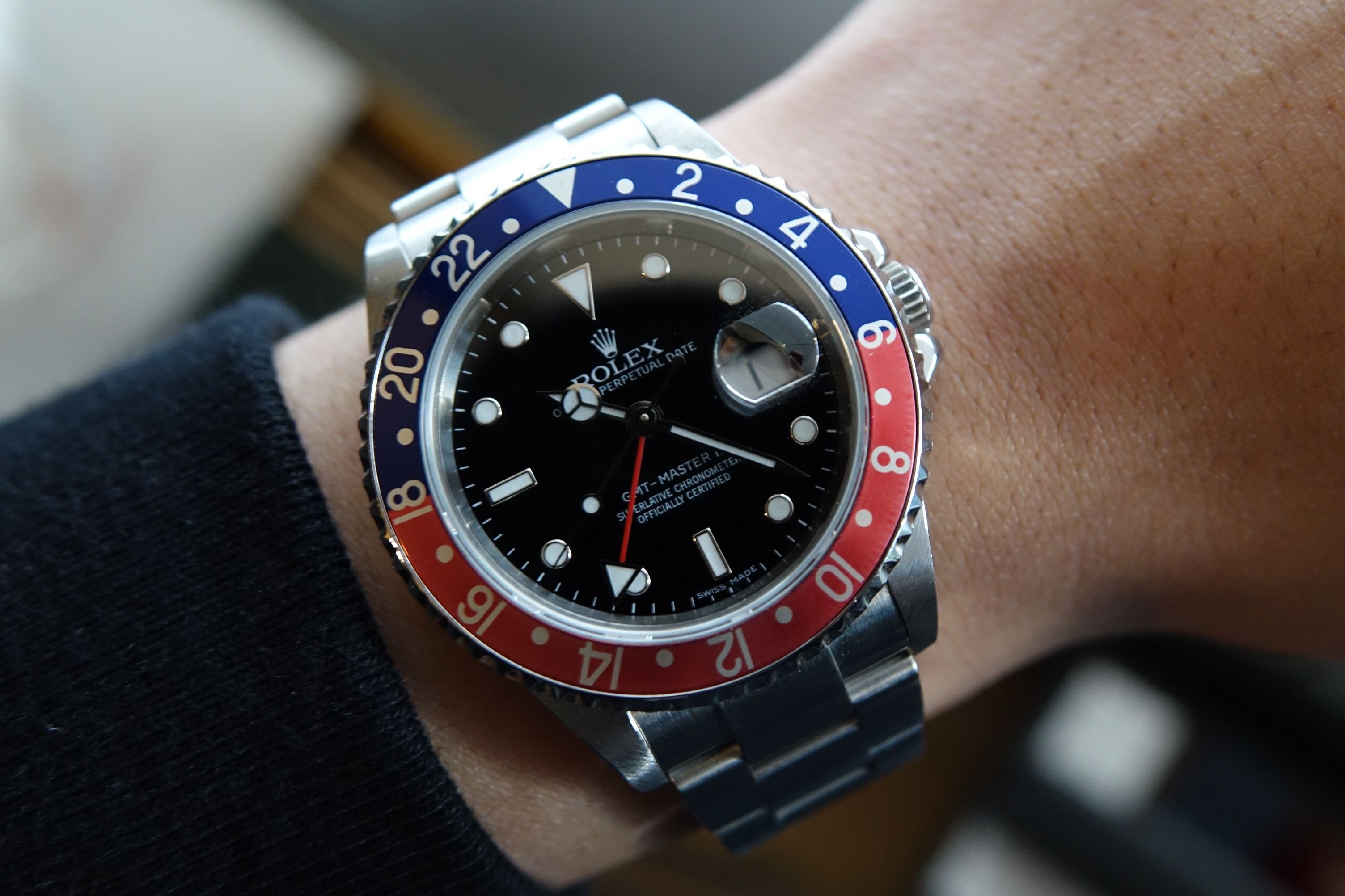Rolex pepsi hot sale stick dial