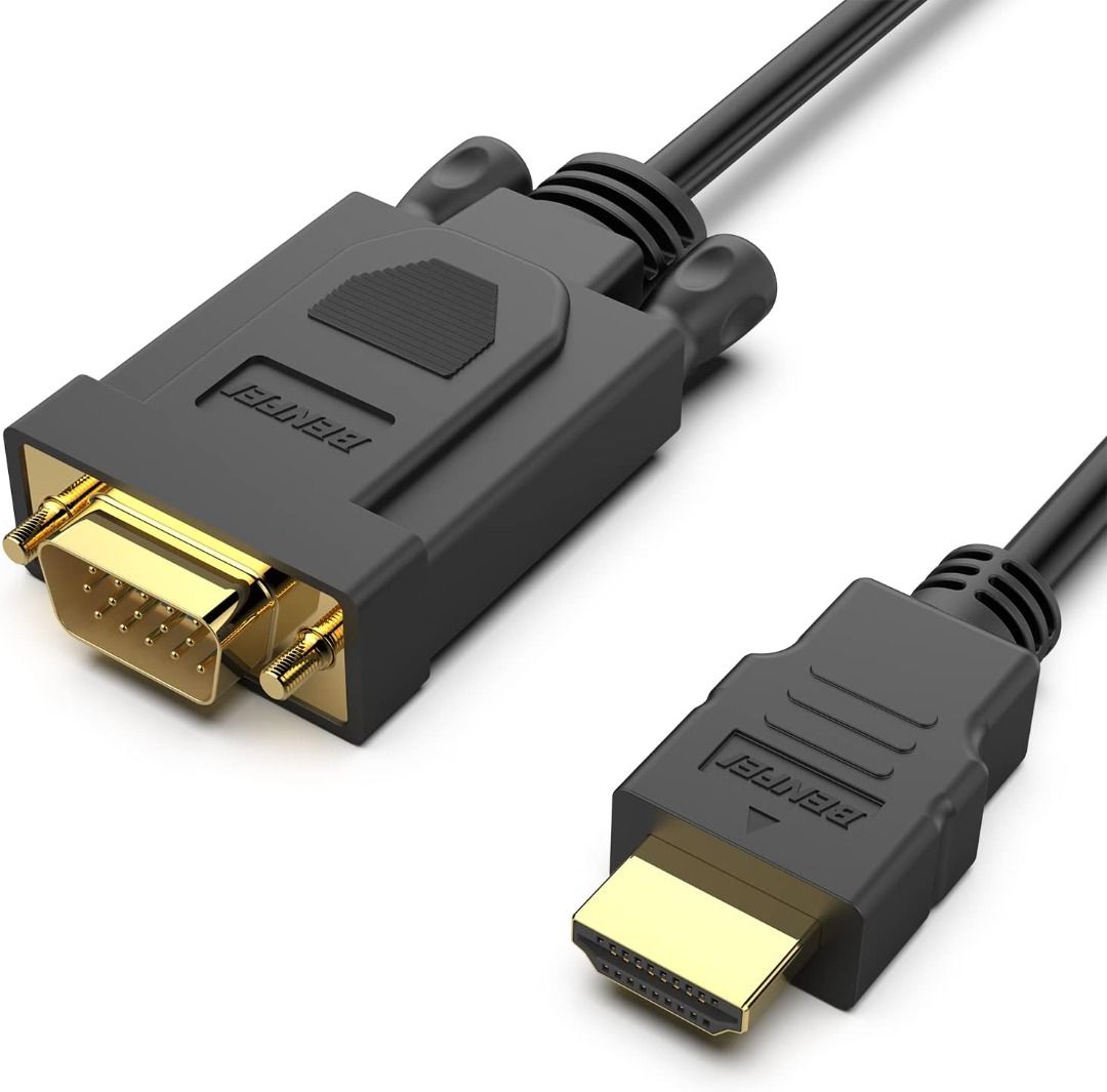 1.8m ACTIVE HDMI to VGA Monitor Converter Cable Male PC TV HD