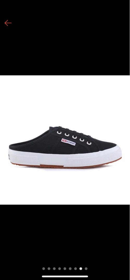 SUPERGA 2402 COTU MULE SNEAKERS BLACK Women s Fashion Footwear