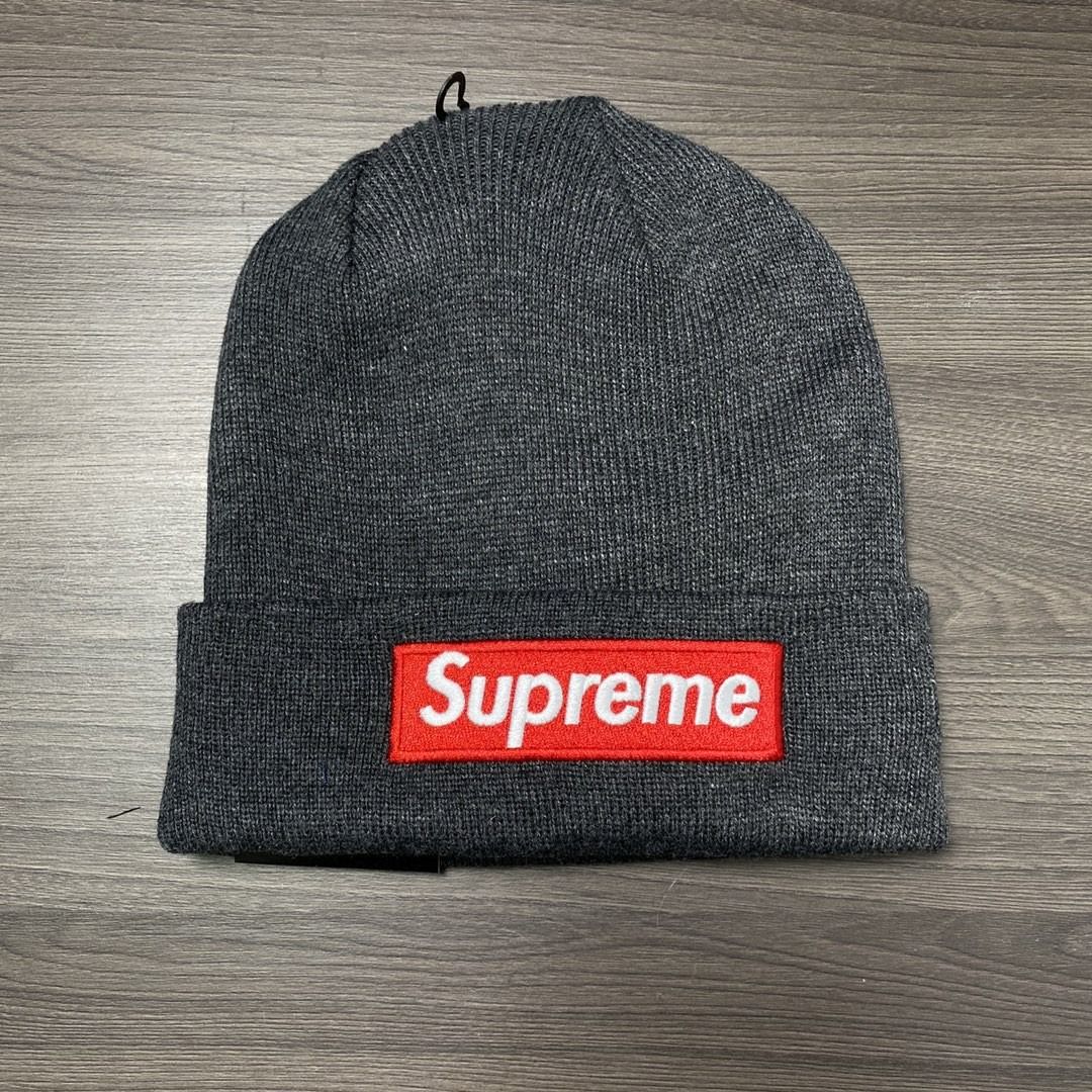 Supreme x New Era® 21FW Box Logo Beanie BOX 冷帽, 男裝, 手錶及配件