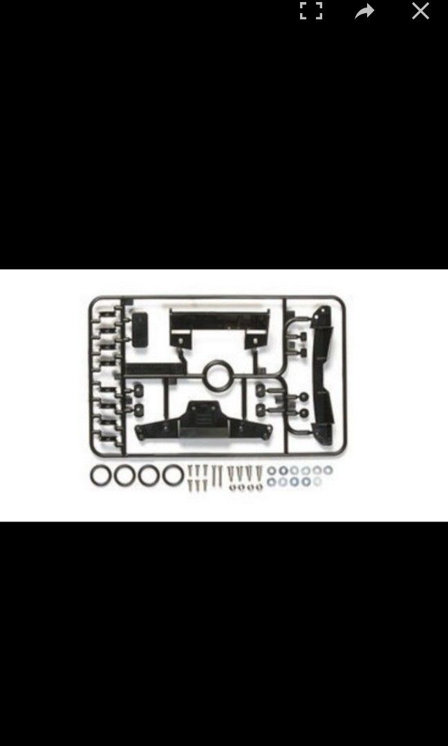 Tamiya 95252 1/32 Mini 4WD Aero Hi-Mount Roller Set (Black