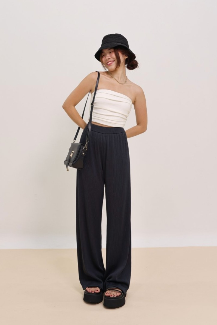 Pleated lounge pants hotsell