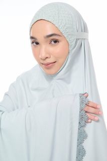 Telekung Siti Khadijah Modish Jasmina Salmon Pink Green Grey Black