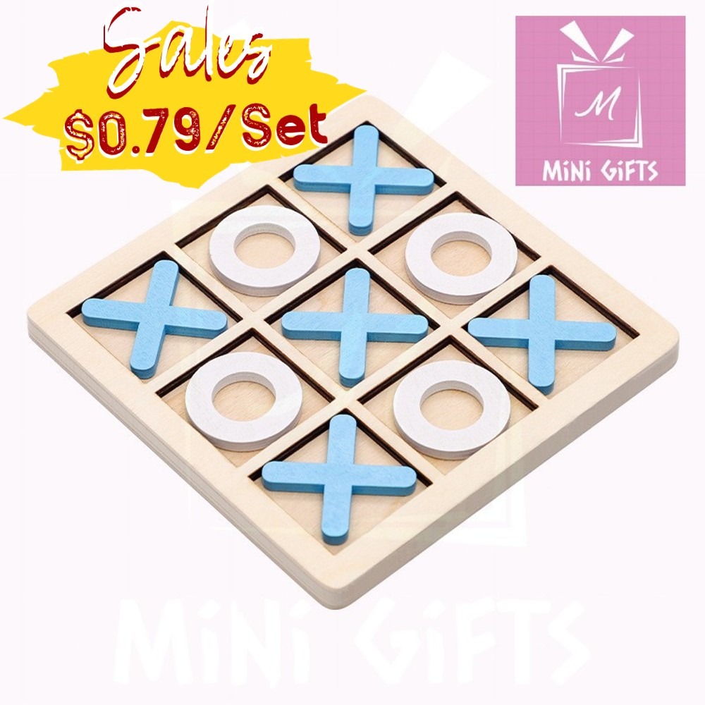 TicTacToe Board Game Wooden X O Blocks Tabletop Board Game, Hobbies & Toys, Toys & Games on