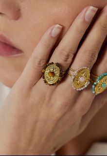 Tiger Eye Bead Ring