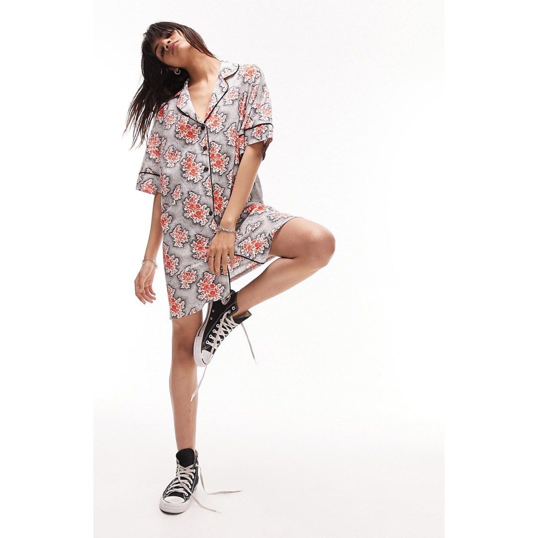 TOPSHOP SOUVENIR SHIRT DRESS Women s Fashion Dresses Sets