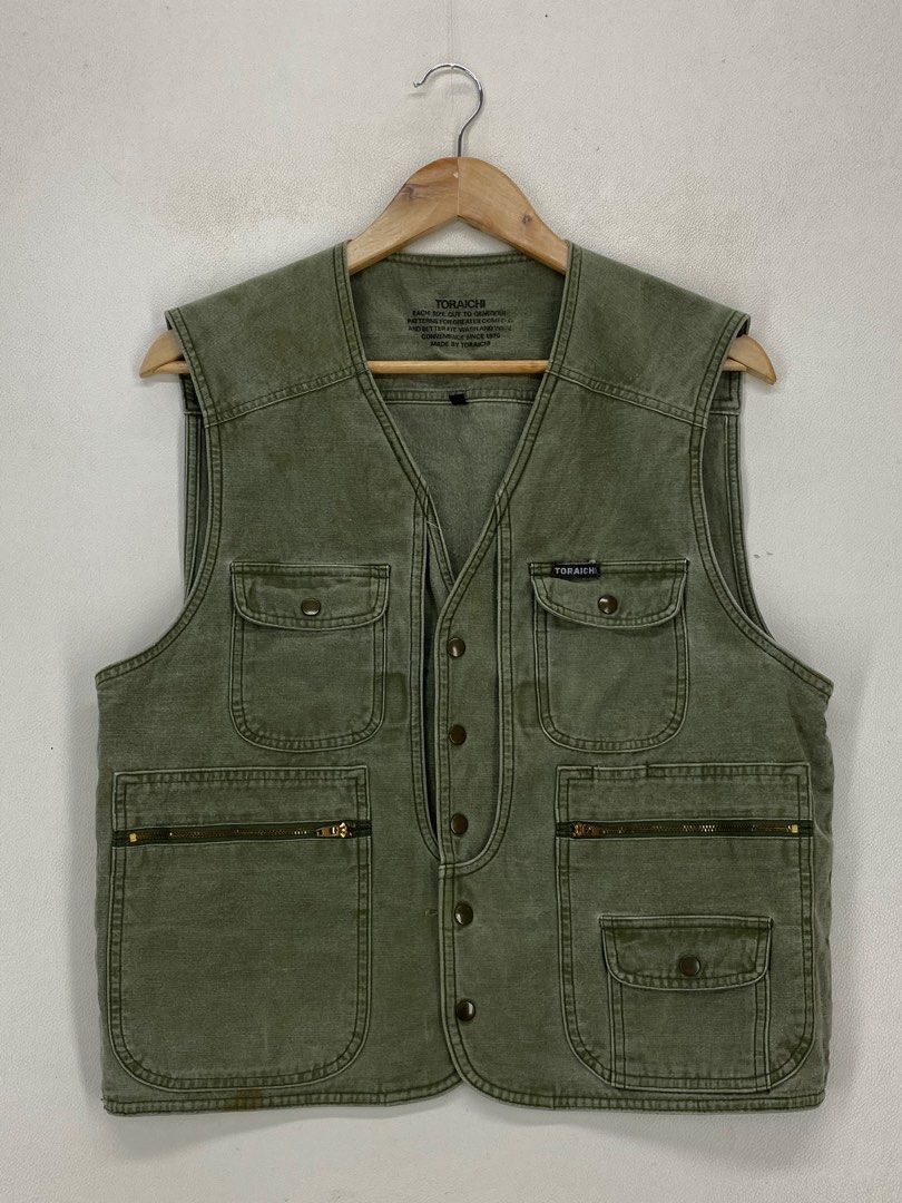 Toraichi vintage vest fishing jacket for men, Men's Fashion, Coats, Jackets  and Outerwear on Carousell