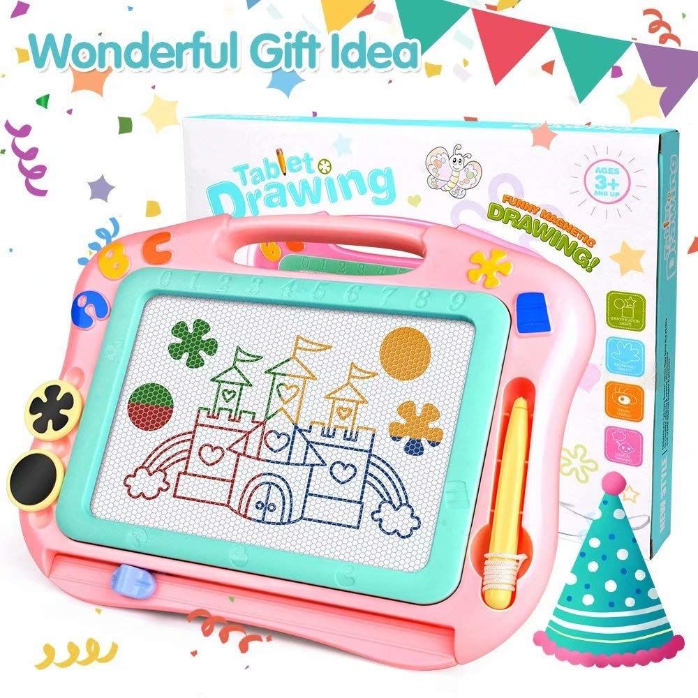 Mini Magnetic Drawing Board Portable Erasable Colorful Writing Pad Toy For  Kid Toddlers Babies With One Pen Best Birthday Gift