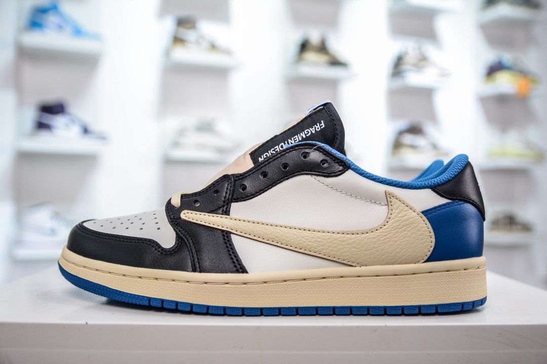 Fragment Design x Travis Scott x Air Jordan 1 Retro Low DM7866-140