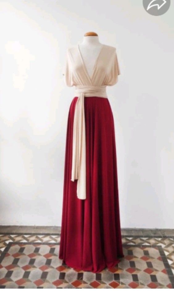 2 tone infinity dress top