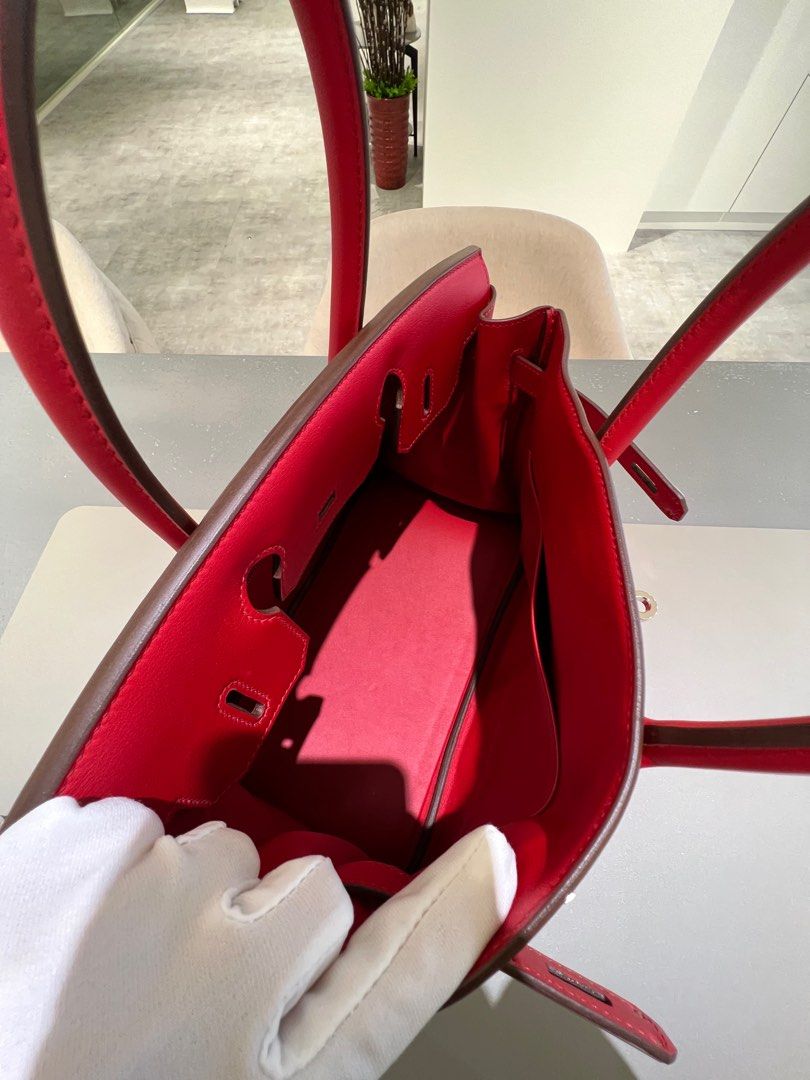 Hermes Birkin 30 Rouge de Coeur Red Epsom Leather Gold Hardware