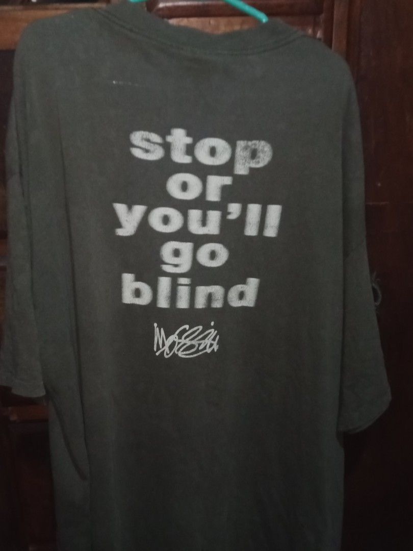 Vintage Mossimo "stop or you'll go blind", Men's Fashion, Tops & Sets