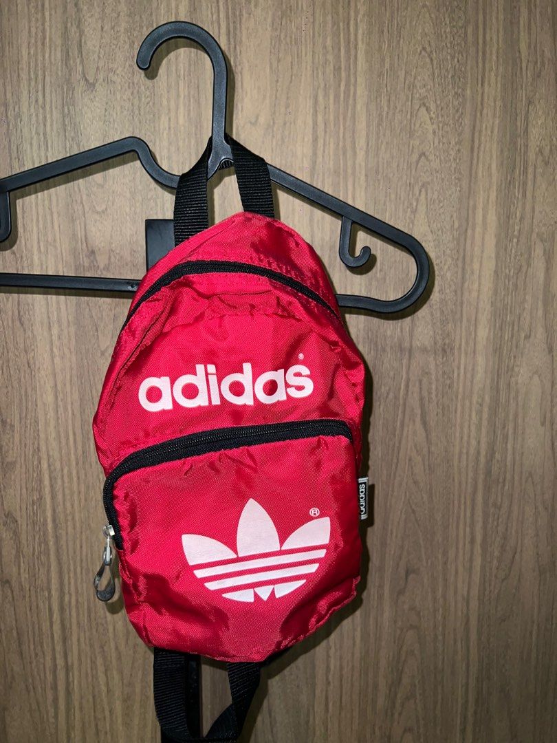 Vintage red adidas small backpack