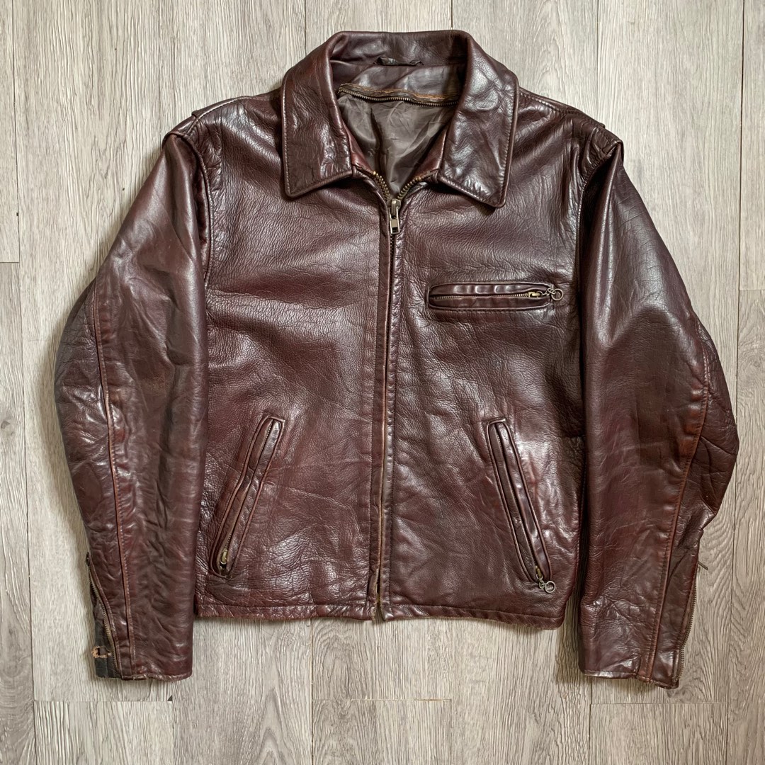 Vintage Schott 642 VS Steerhide/Bison Leather Jacket