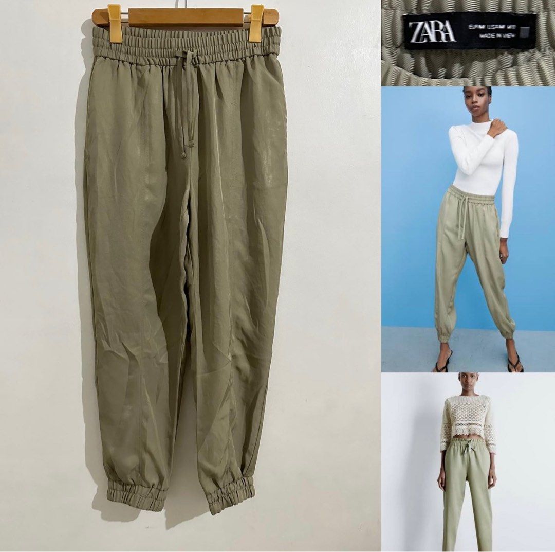 Zara jogger waist trousers pants, Women's Fashion, Bottoms, Other Bottoms  on Carousell