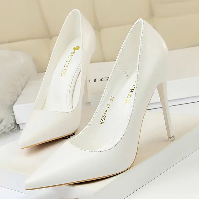 Cheap white new arrivals high heels