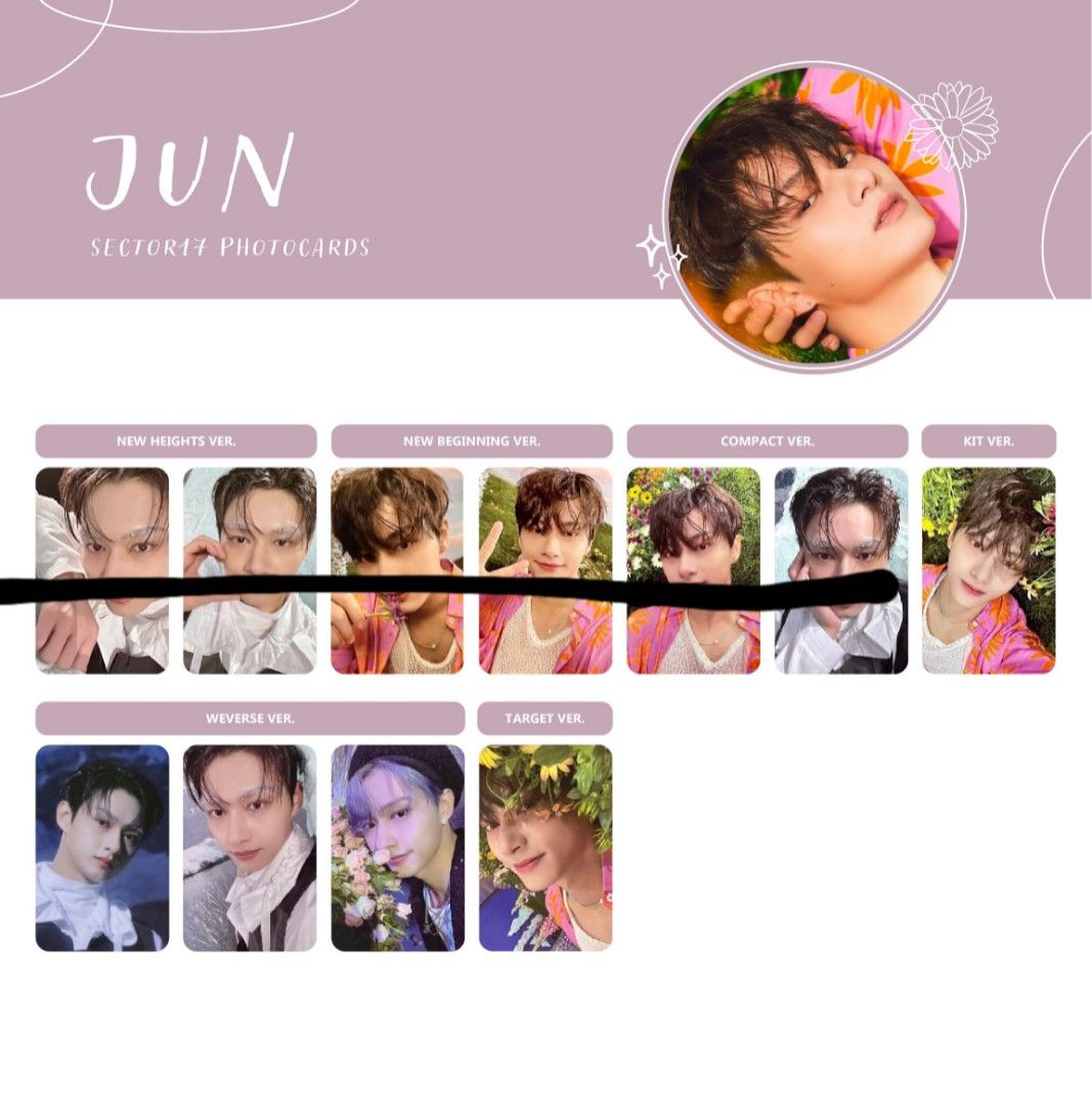 ♡wishlist♡ wtb lf jun sector 17 pcs svt seventeen, Hobbies