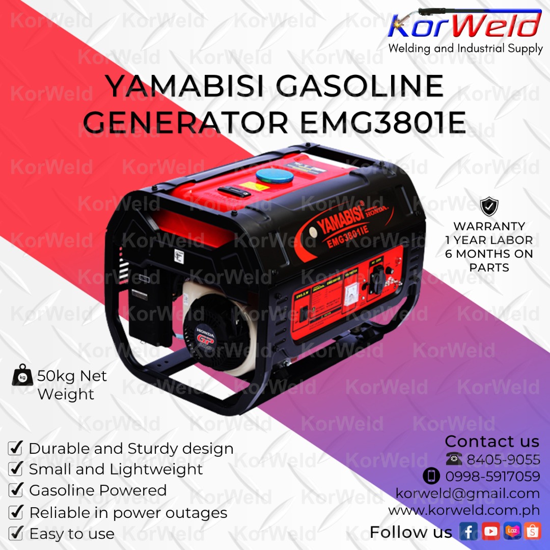 Yamabisi Gasoline Generator EMG3801E on Carousell