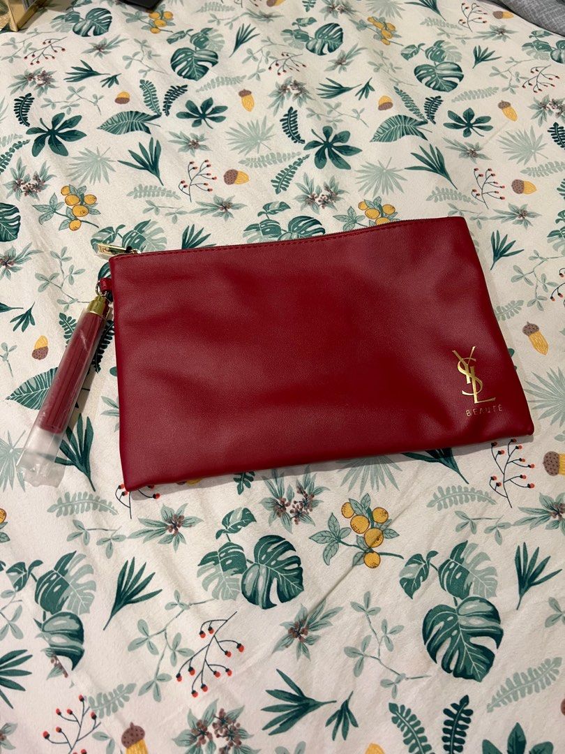 Ysl red deals leather purse