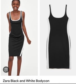 Zara black body con dress