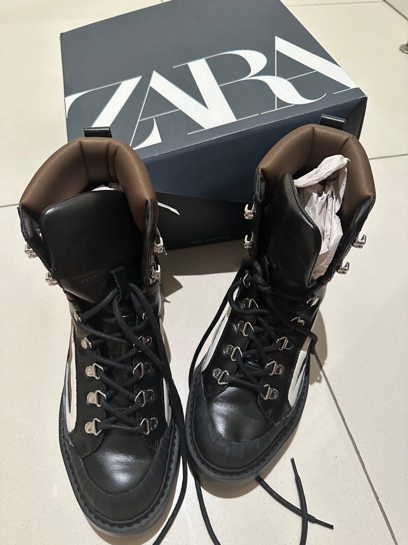 Zara mountain boots deals