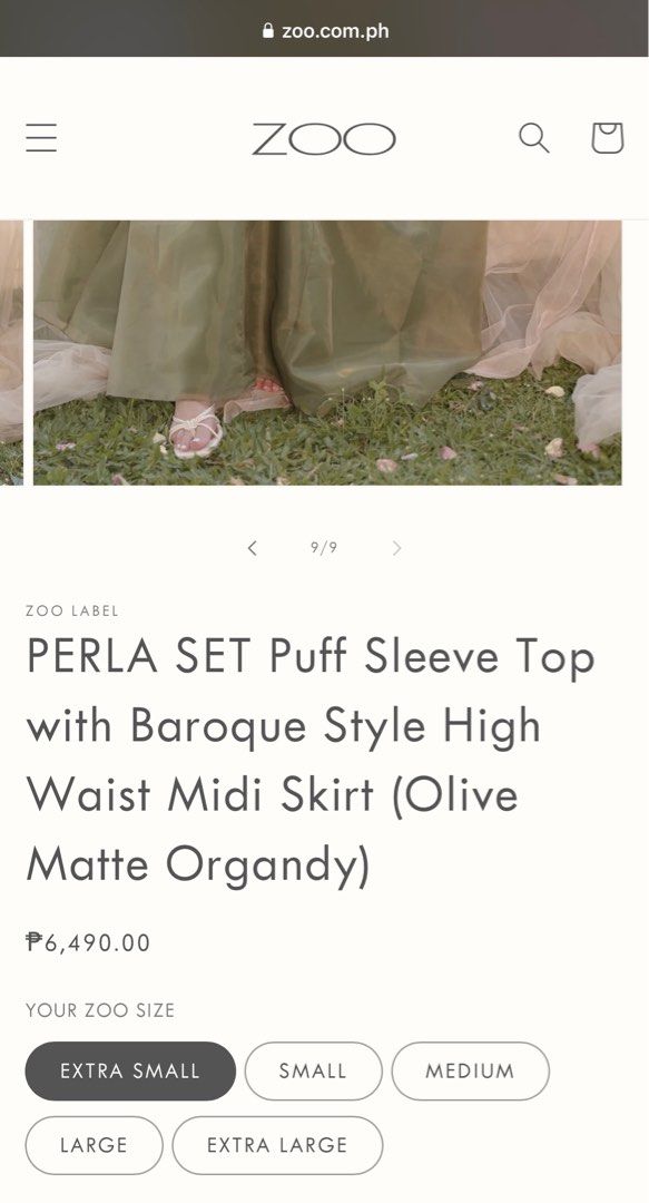 Zoo label perla set in olive green XS, Women's Fashion, Dresses & Sets,  Evening dresses & gowns on Carousell