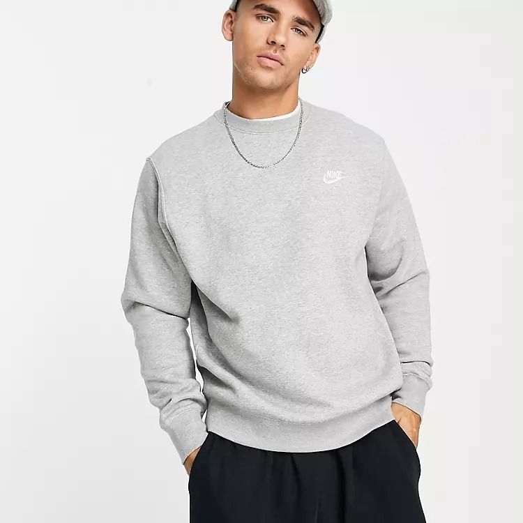 Pink and grey nike jumper top