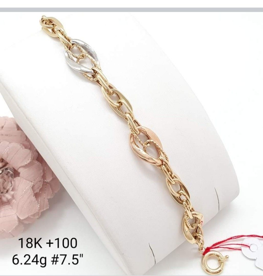 Tri gold shop bracelet womens