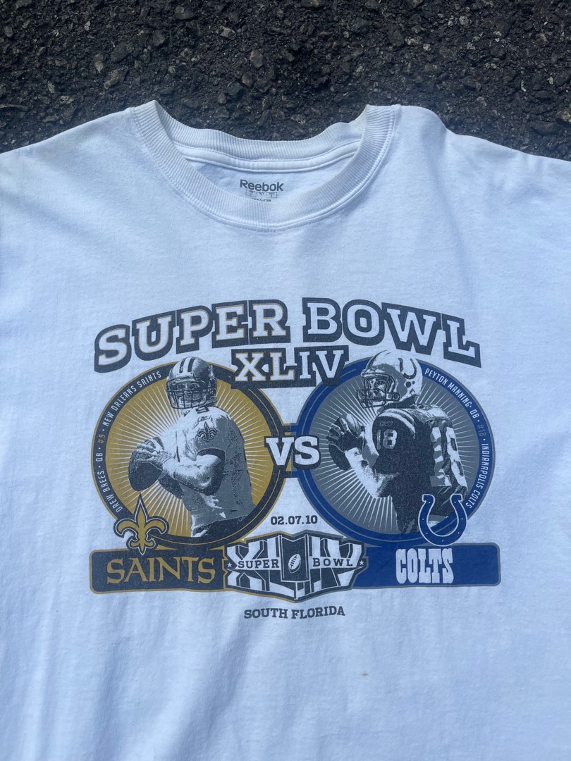 2010 Super Bowl XLIV Indianapolis Colts T-Shirt - XL – Faze Vintage