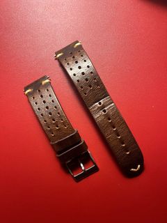 20mm Super-O Boyer Watch Band compatible with Seiko Alpinist SARB017 (or  Hamilton Khaki H70455733), Brushed V-Clasp Button Double Lock