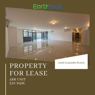 4BR 338 SQM. EAST GALLERY PLACE UNIT 6A FOR LEASE 500k/month!