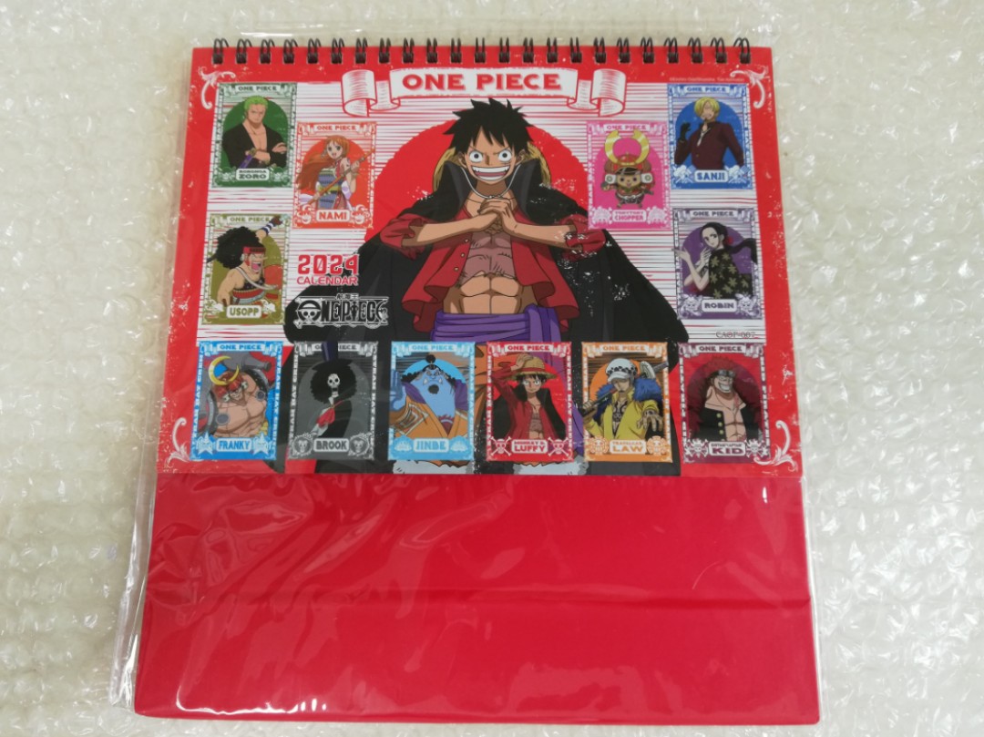 全新 航海王 海賊王 One Piece 2024 Calendar 座枱月曆 （台灣版）, 興趣及遊戲, 收藏品及紀念品, 明星周邊