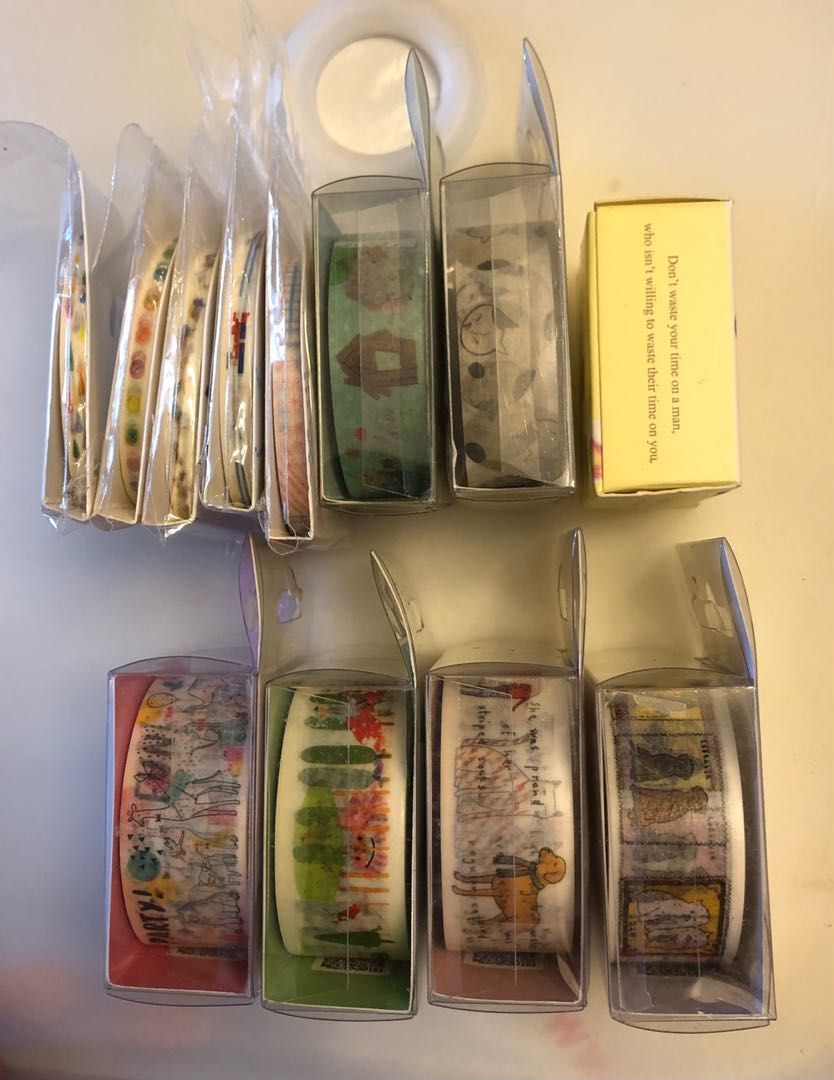 全新 卡通膠紙 Rilakkuma 視藝功課必備 visual art 鬆弛熊膠紙 膠貼 deco sticker 裝飾貼紙 日記簿 記事簿 ...