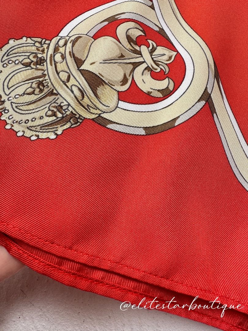 近新正品 Hermes 橘色全絲質洋裝 38號