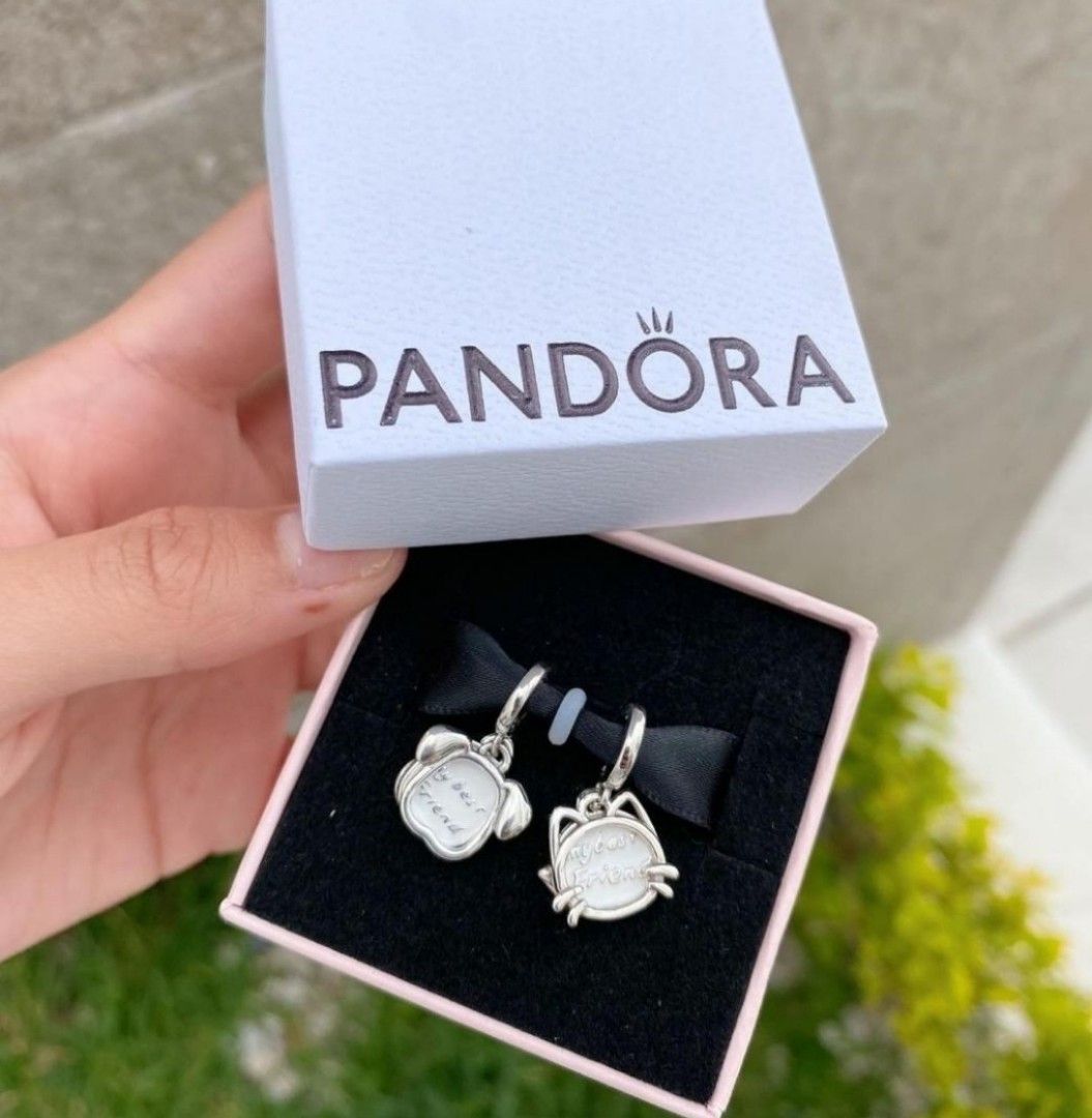SALE Pandora my best friend cat and dog 950 each Women s Fashion Jewelry Organizers Charms on Carousell