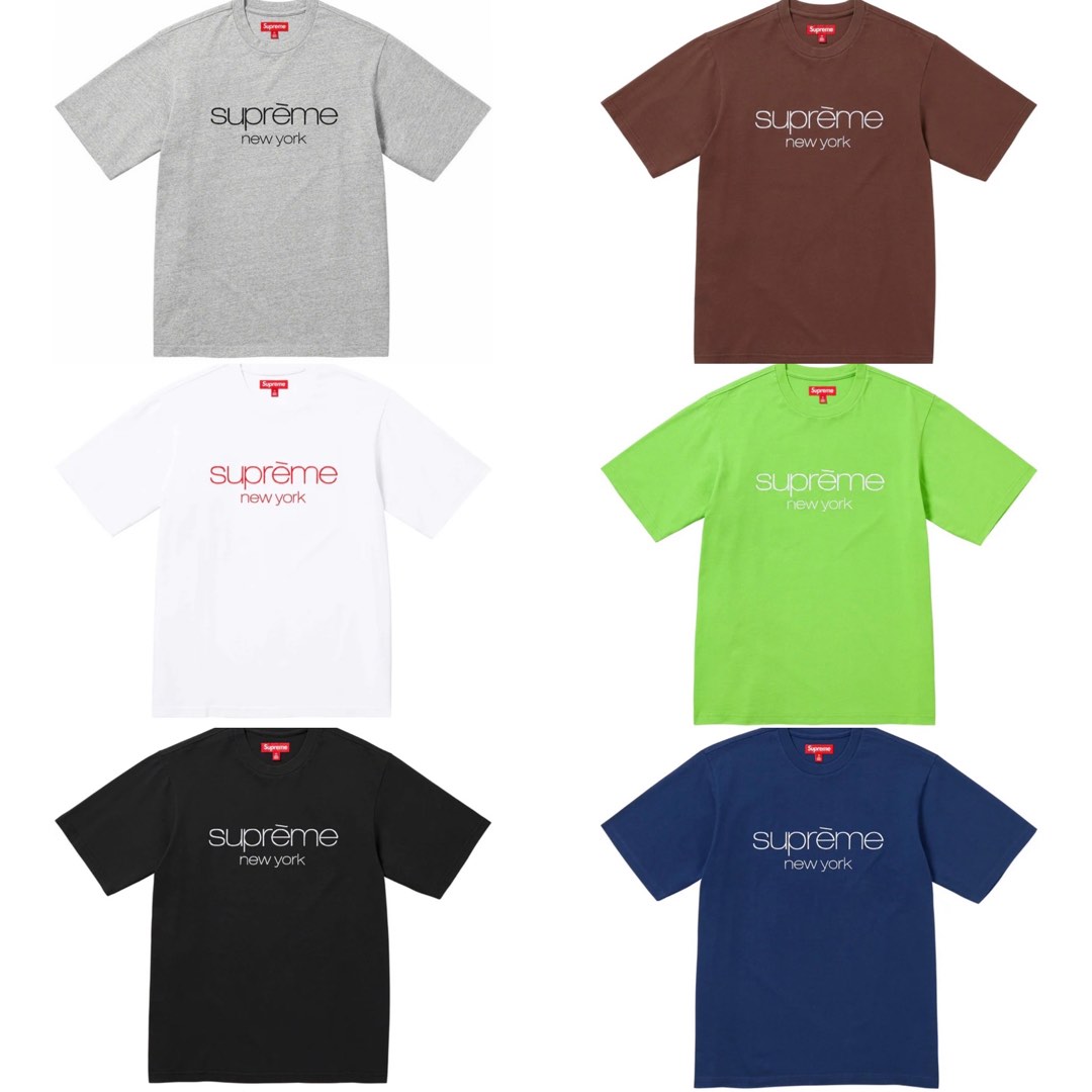 美國代購Supreme Classic Logo S/S Top tee tshirt t-shirt 代購, 男裝