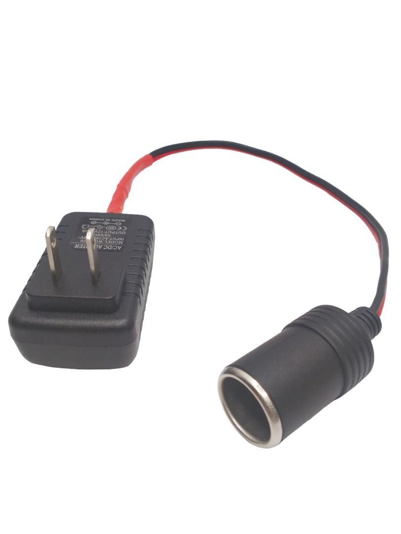 AC/DC ADAPTER 12V to CAR CIGARETTE LIGHTER SOCKET POWER ADAPTER, BEST ...