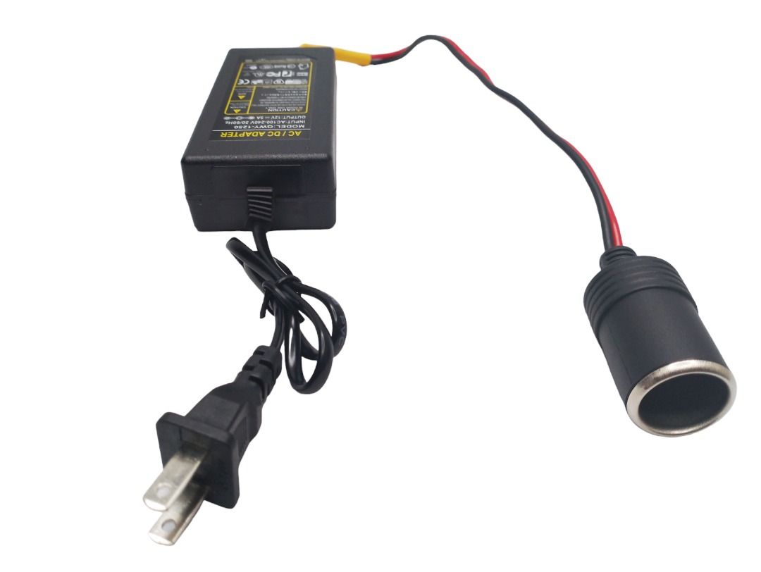 AC/DC ADAPTER 12V to CAR CIGARETTE LIGHTER SOCKET POWER ADAPTER, BEST ...