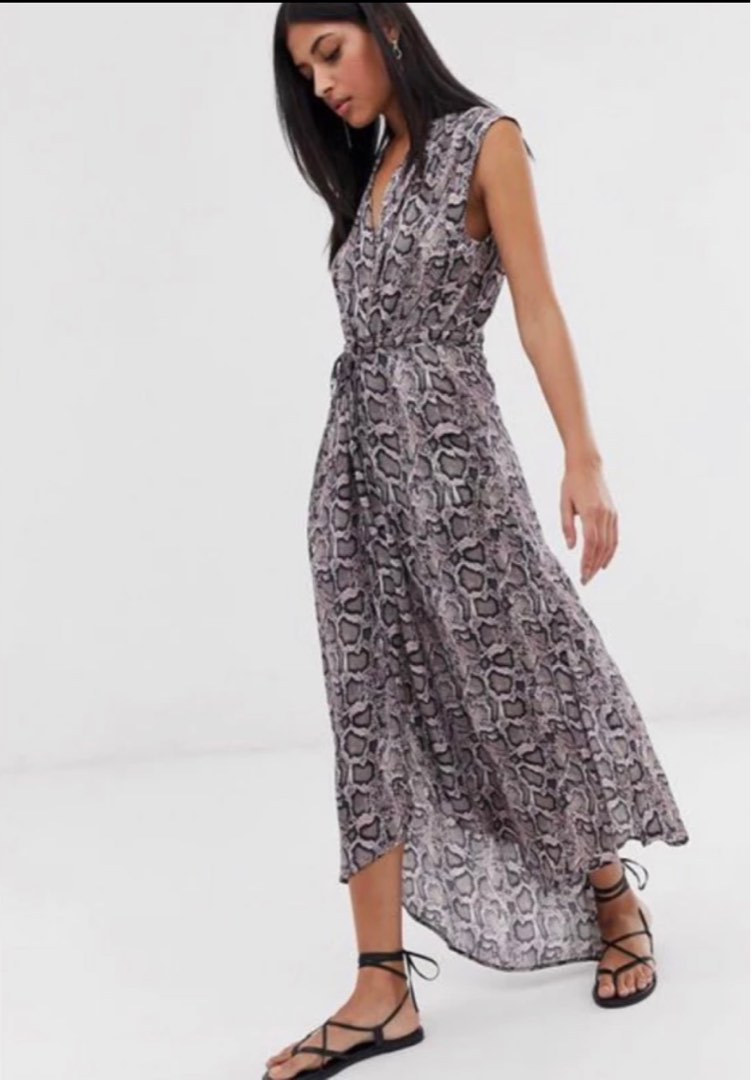 All saints snakeskin hotsell dress