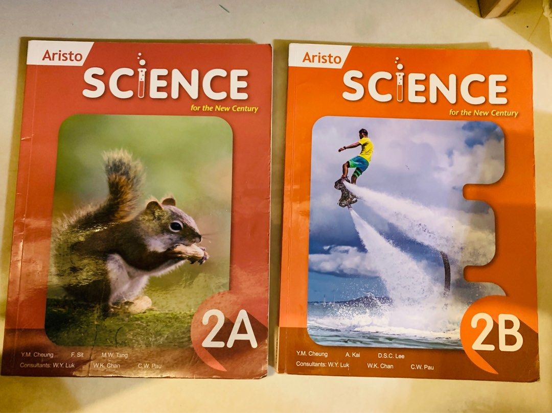 Aristo science for the new century book 2A & 2B, 興趣及遊戲, 書本 & 文具, 教科書