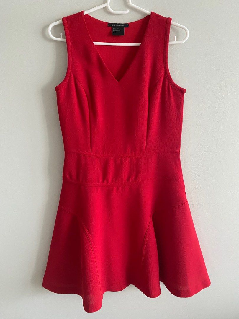 Armani exchange red best sale dress