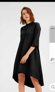 Asymmetrical cotton dress plus size friendly