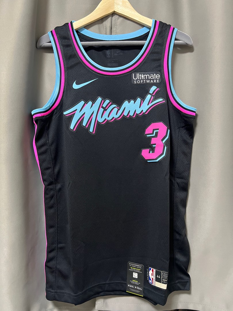Nike, Shirts, Rare Nike Nba Miami Heat Dwayne Wade Miami Vice