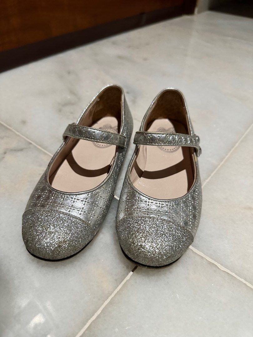 Authentic Christian Dior Glitter Ballet Flats