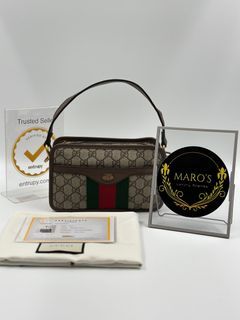 Gucci, Bags, Gg Gucci Ophidia Boston Handle Bag With Carry Strap Vgc