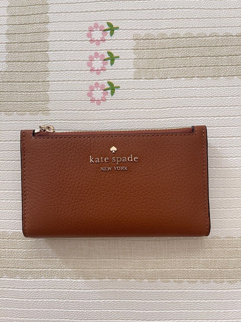 Authentic Kate Spade Leila Small Slim Bifold Wallet in Warm