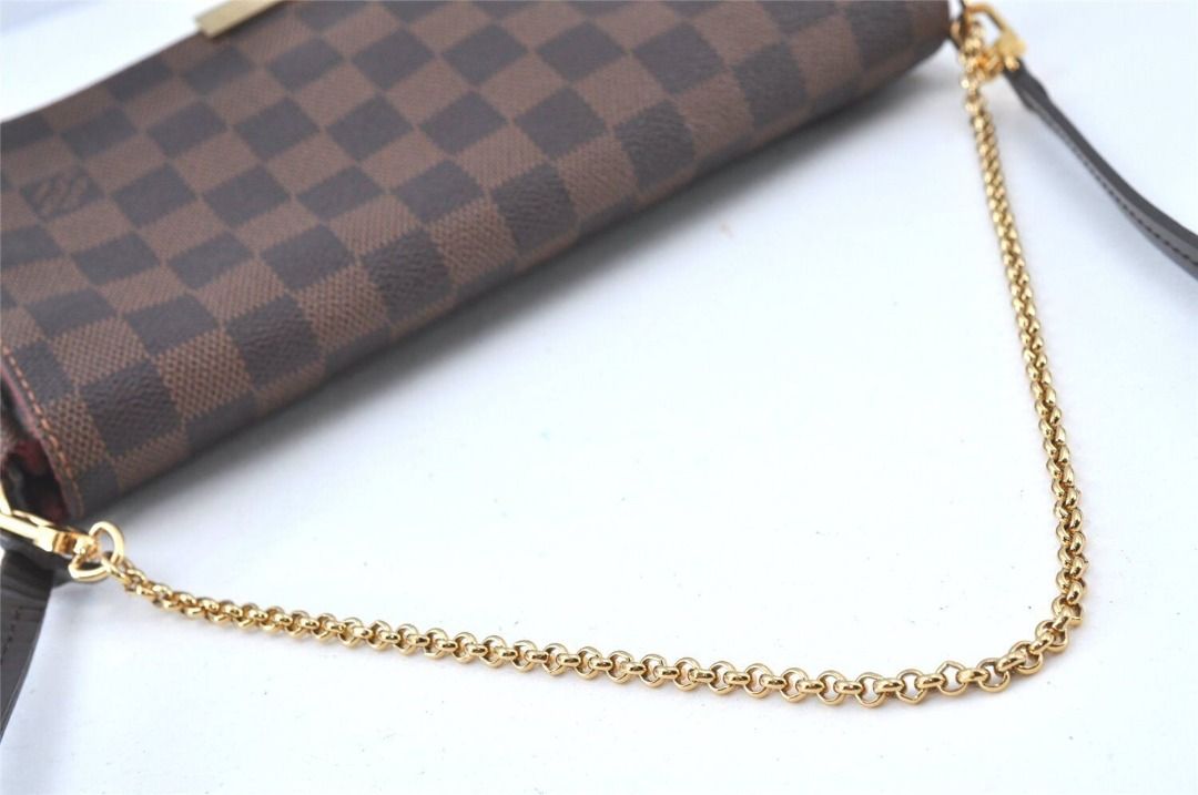 Louis-Vuitton-Damier-Favorite-MM-2Way-Shoulder-Bag-N41129