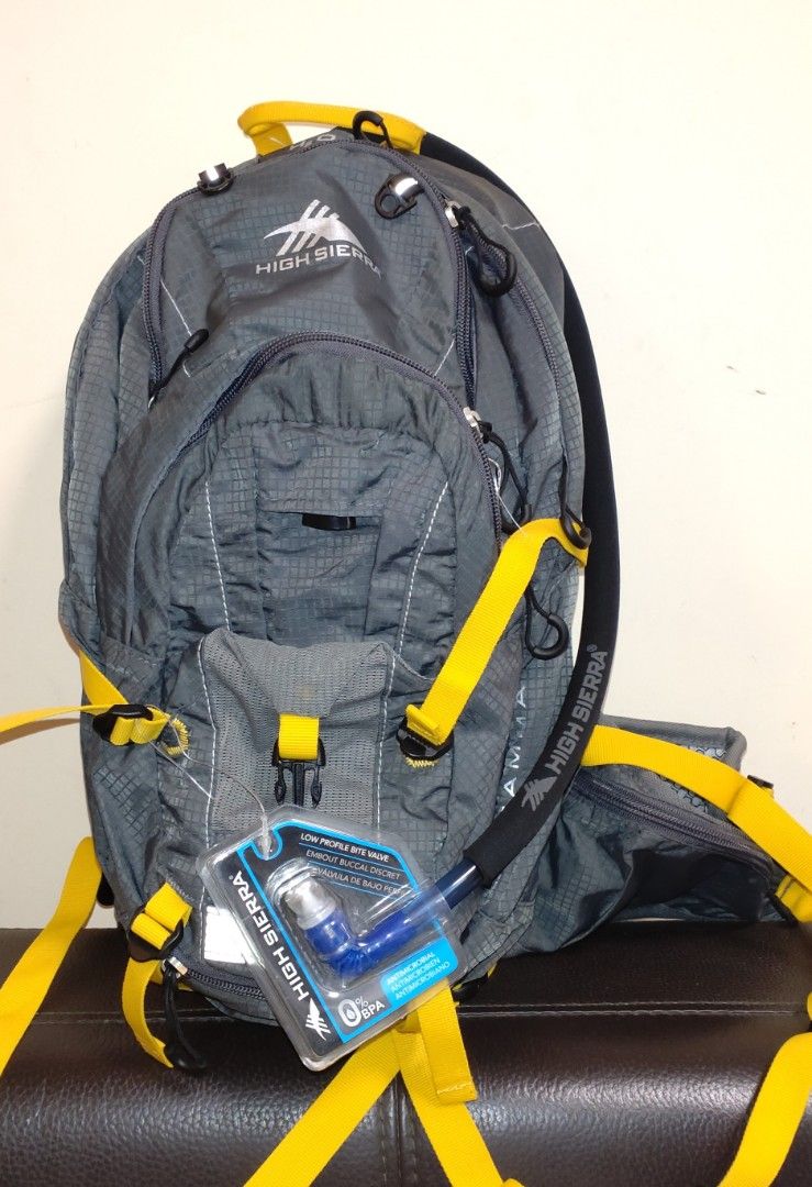 High Sierra Gamma 14L Hydration Hiking Cycling Backpack with helmet