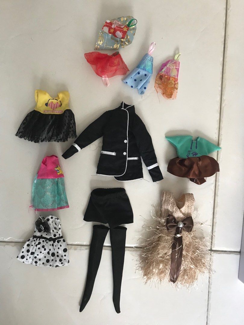 Barbie Doll Clothing kitchen cabinet coat shorts dress skirt stockings Hobbies Toys Toys Games on Carousell