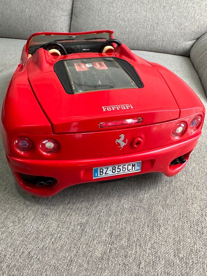Barbie Ferrari car (Ken and Barbie dolls NOT included), Hobbies & Toys ...
